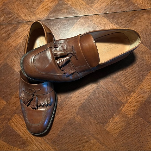 JOHNSTON & MURPHY DOMANI ITALIAN MEN’S LEATHER DRESS SHOES - Picture 7 of 14
